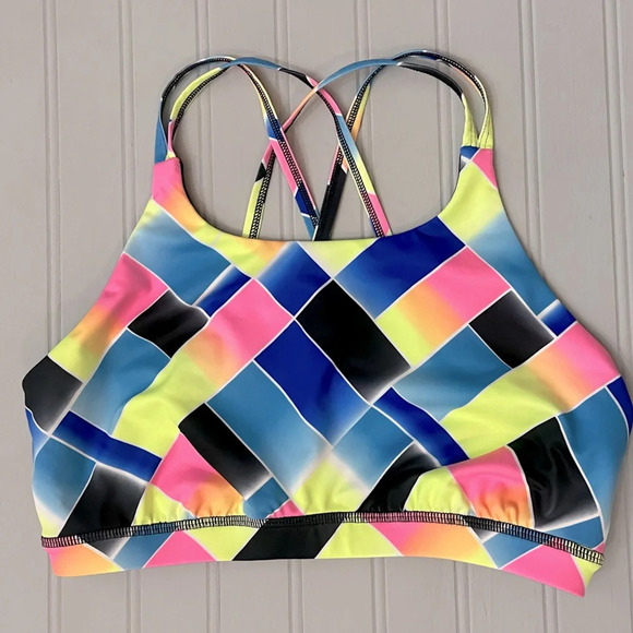 Fila Athletic Sports Bra And Racerback Tank Top‎ Womens Medium Blue Activewear - Picture 8 of 13